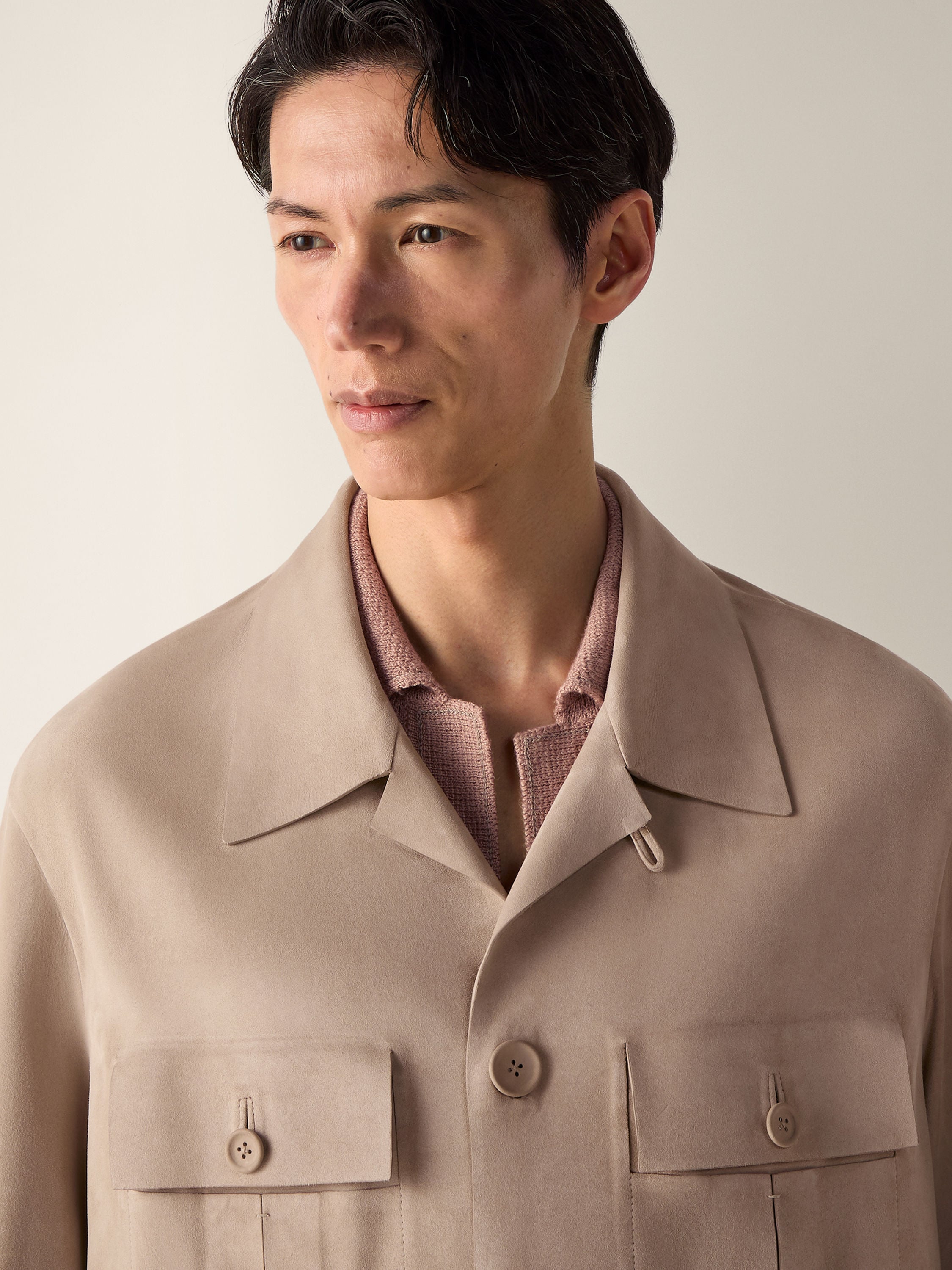 Zegna Suede Sahariana