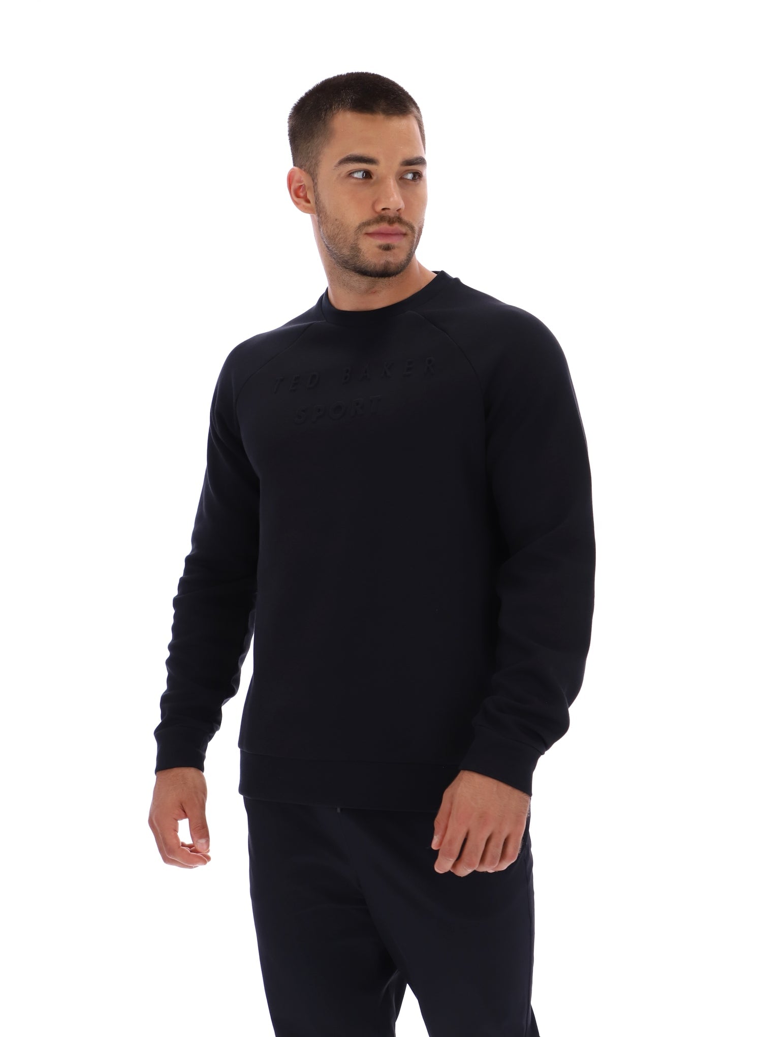 Ted Baker Craig Embossed Logo Crew Neck Training Sweatshirt