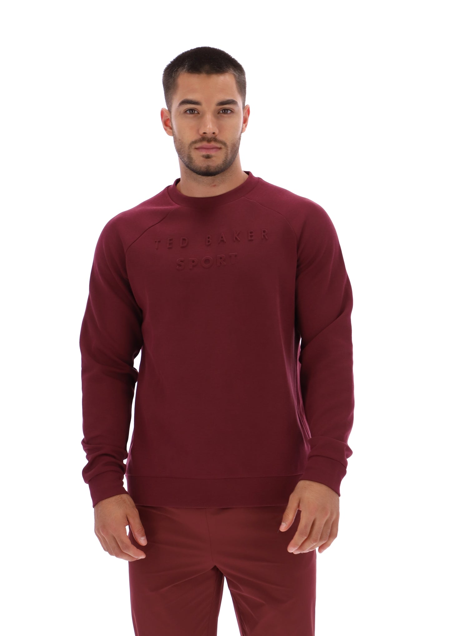 Ted Baker Craig Embossed Logo Crew Neck Training Sweatshirt