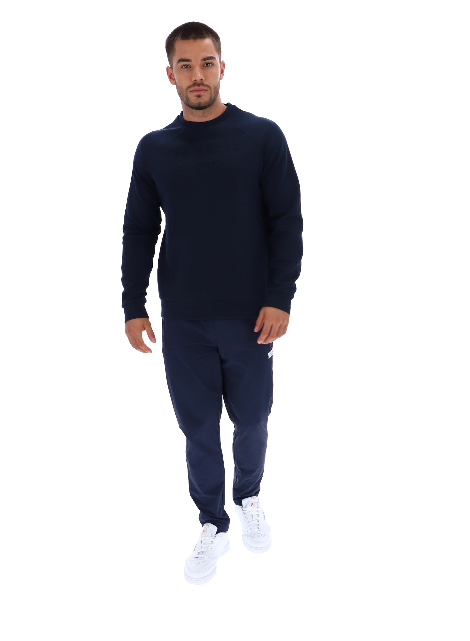 Ted Baker Craig Embossed Logo Crew Neck Training Sweatshirt