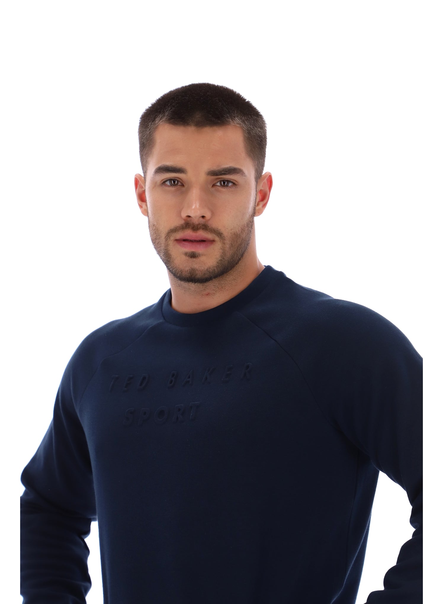 Ted Baker Craig Embossed Logo Crew Neck Training Sweatshirt