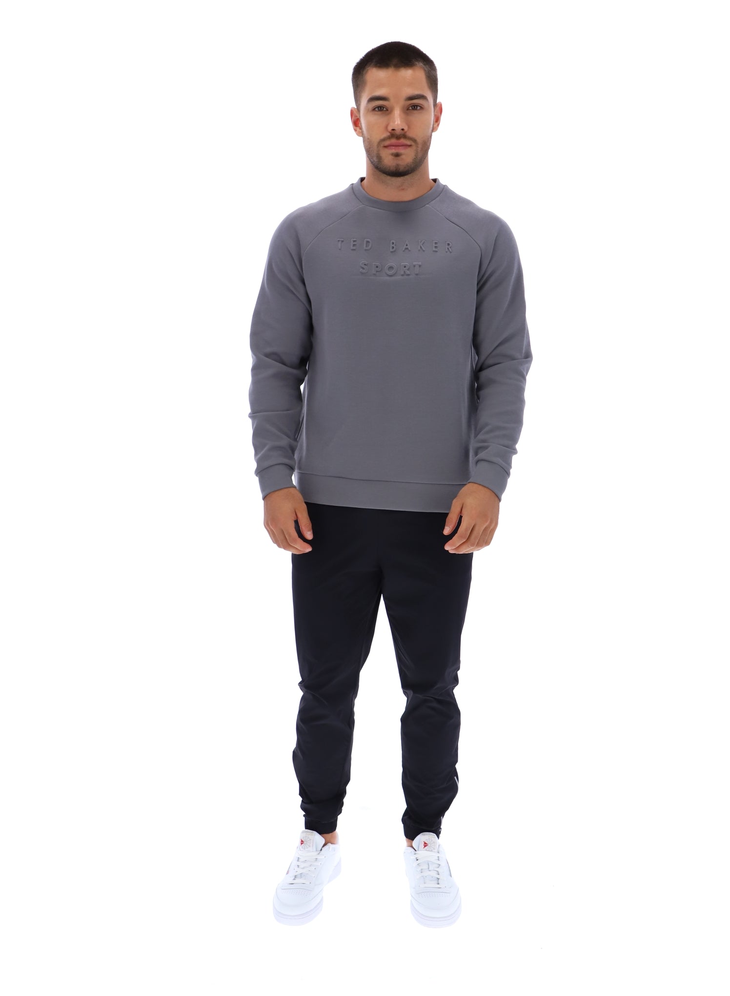 Ted Baker Craig Embossed Logo Crew Neck Training Sweatshirt