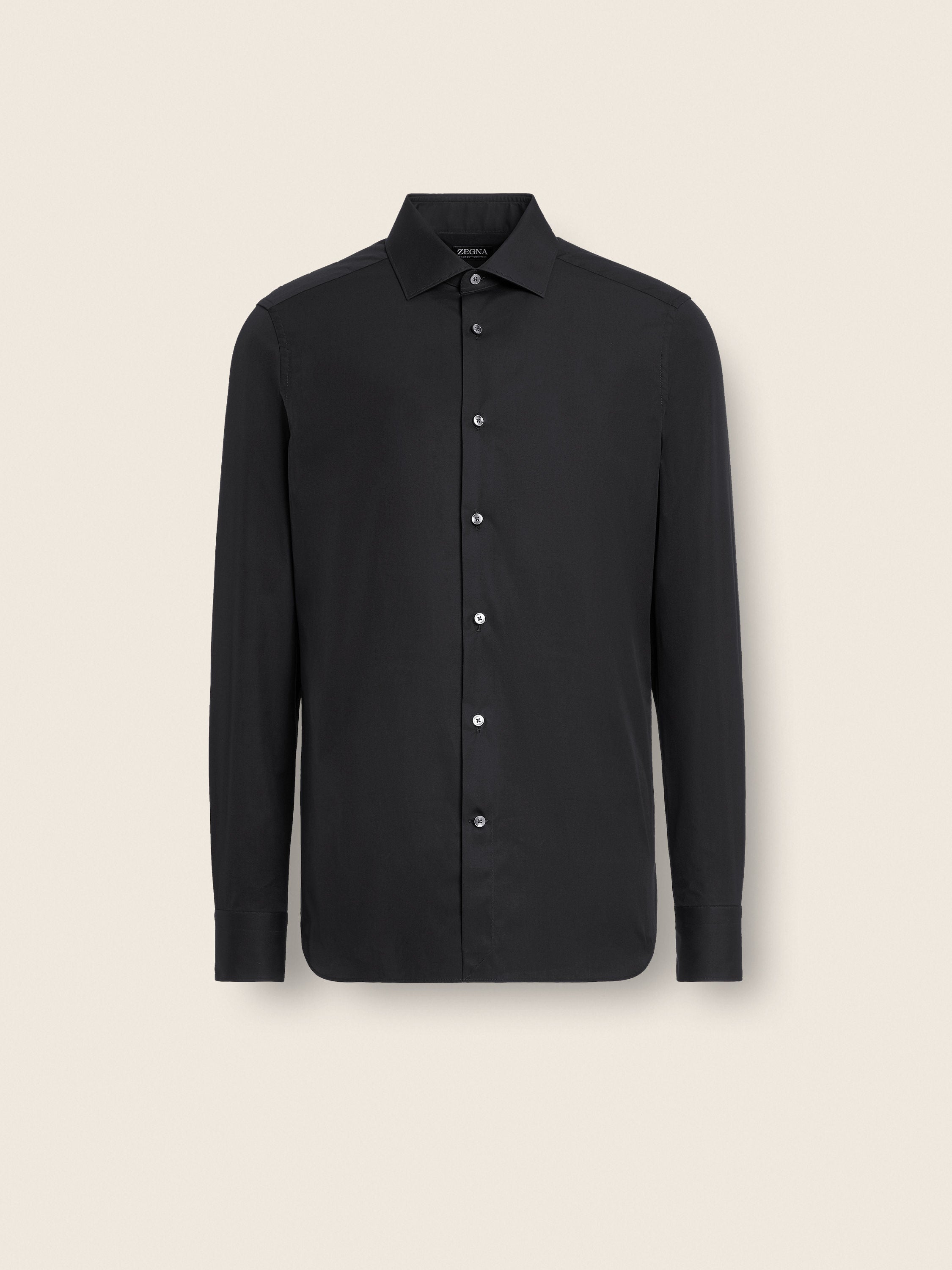 Zegna Black Trofeo Comfort Cotton Shirt