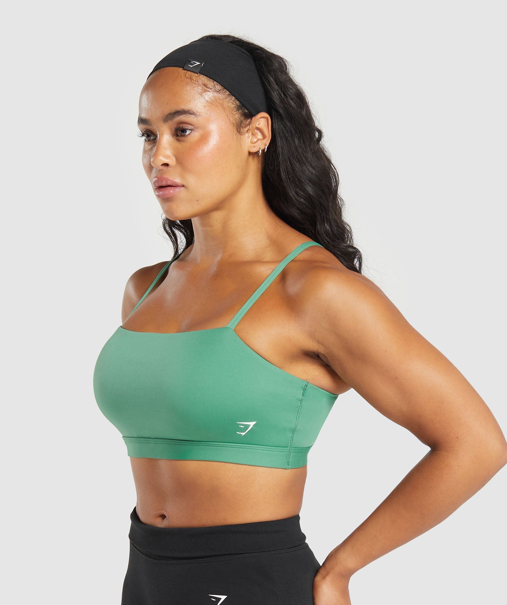 Women's Gymshark Cut Out Bandeau Discipline Green