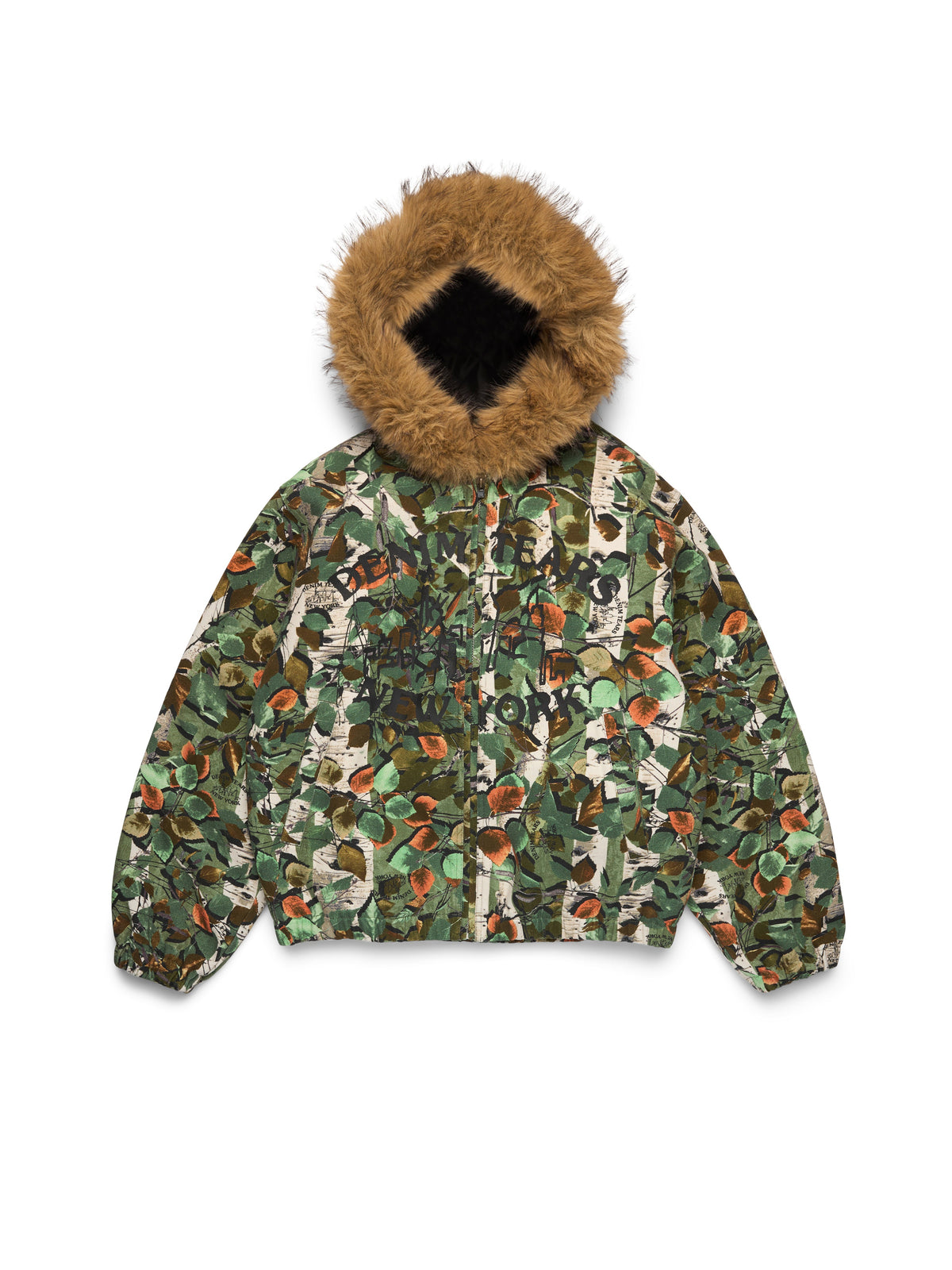 Denim Tears Birch Camo Hooded Work Jacket Green Camo