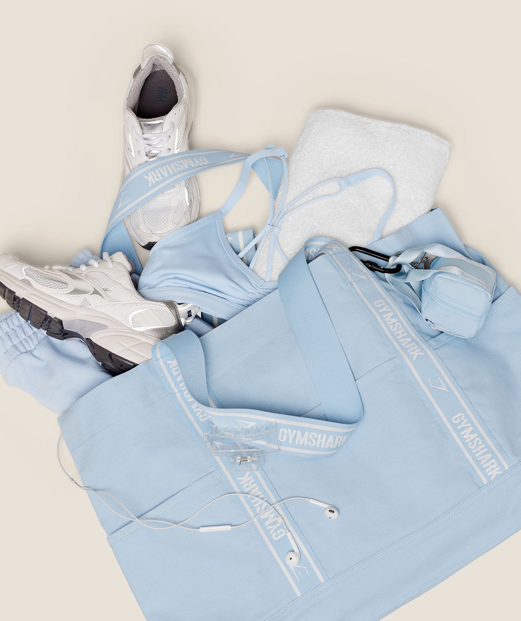 Women's Gymshark Logo Tote Chilled Blue