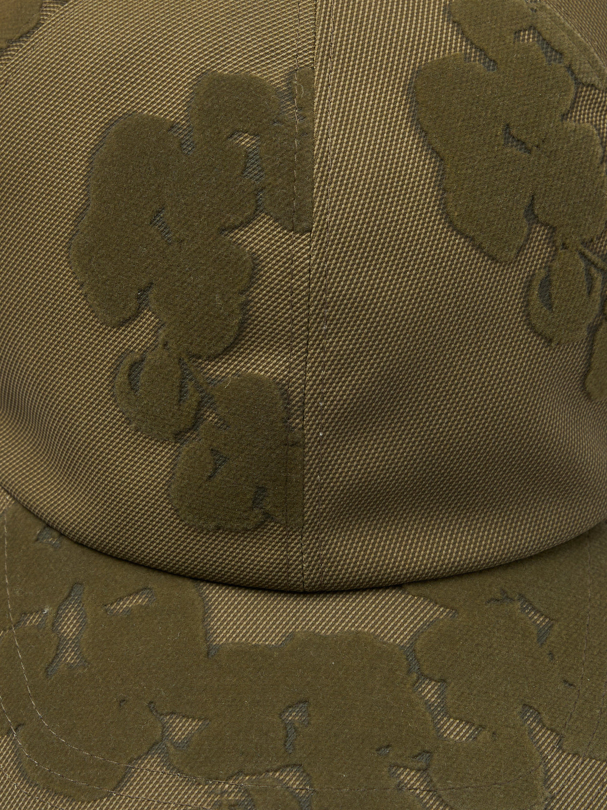 Denim Tears Cotton Wreath Flocked Cap Tan