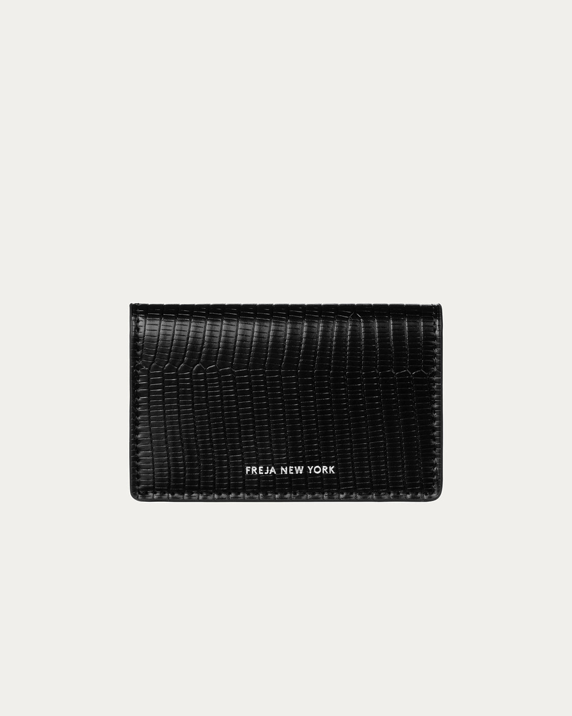 Freja Cardholder Black Lizard