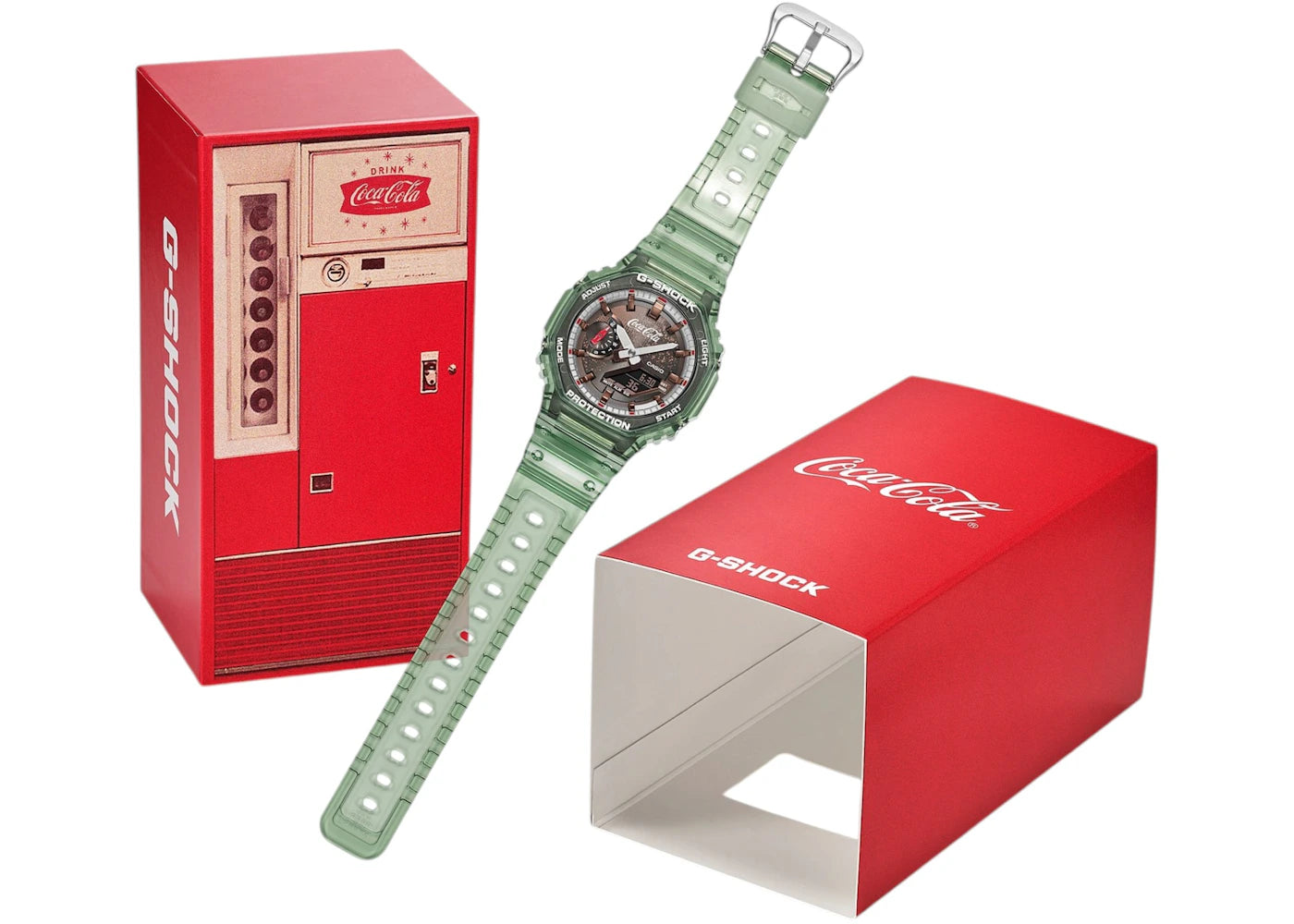 Casio X Coca Cola G-Shock Analog Digital 2100 Series Ga-2100Cc-3A