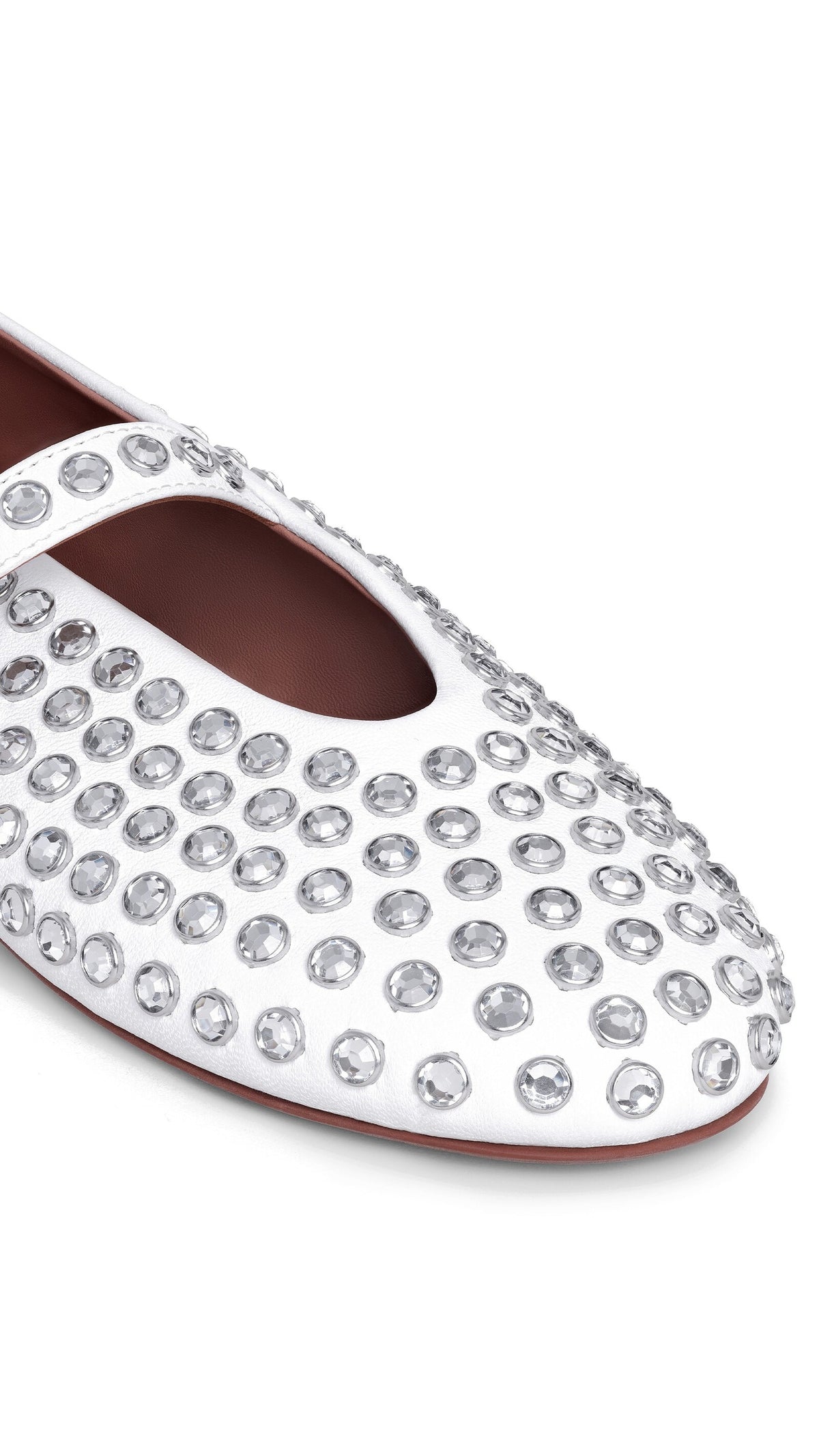 Alaïa Strass Lambskin Ballet Flats