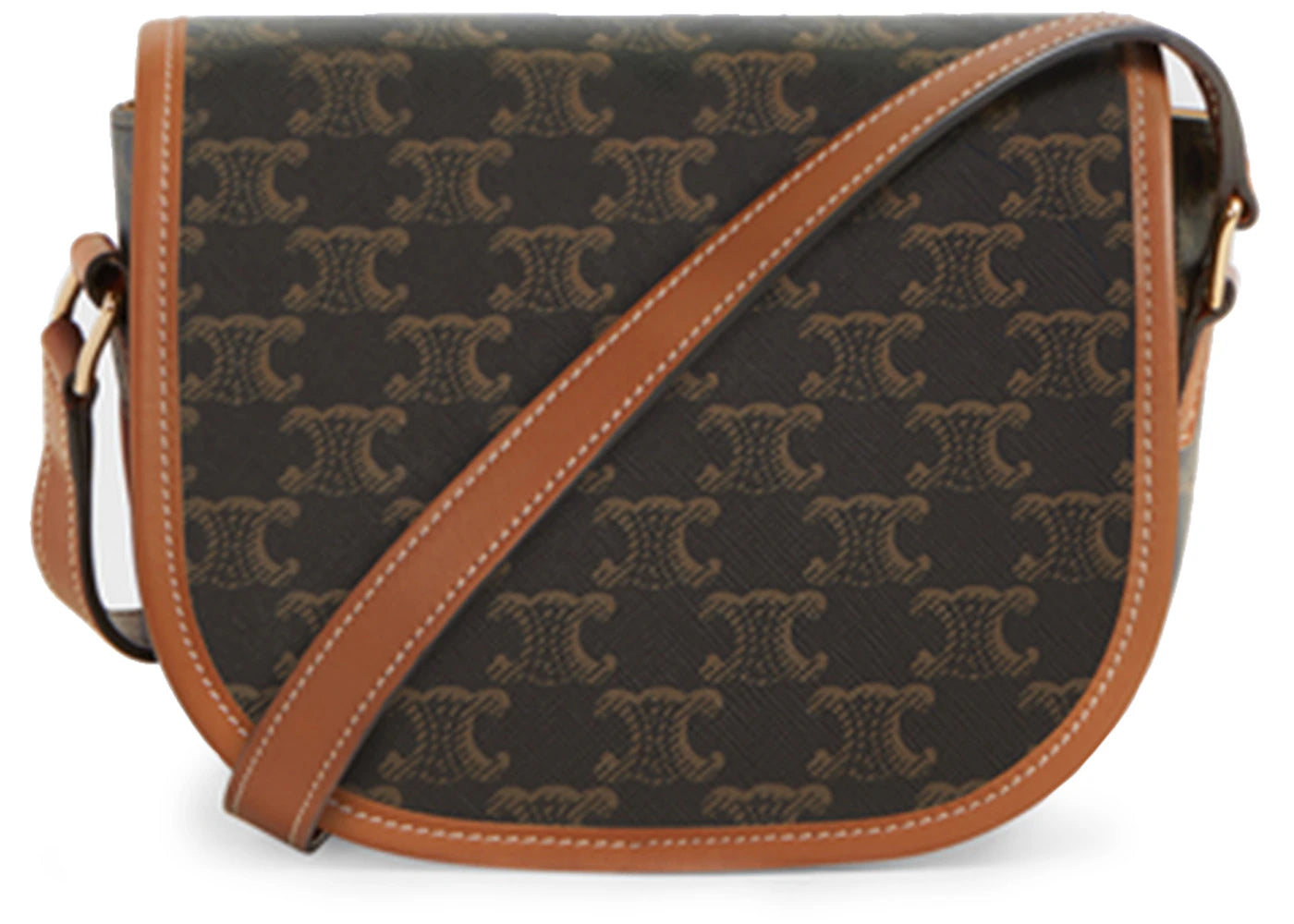 Celine Folco Bag Medium Triomphe Tan