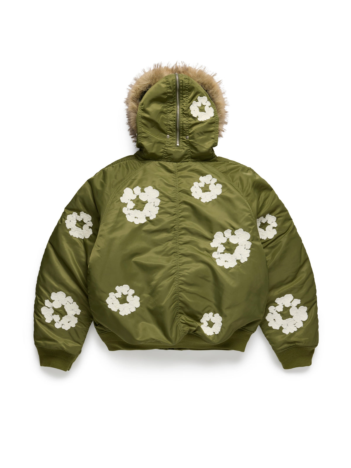 Denim Tears Cotton Wreath Chainstitch N-2B Flight Jacket Military Green