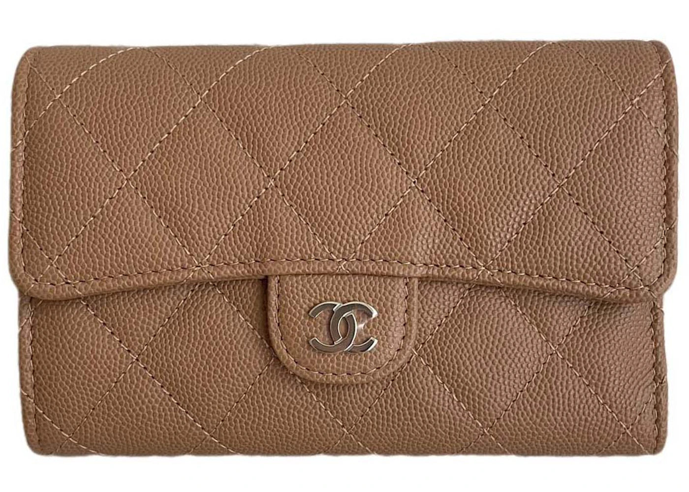Chanel Classic Medium Flap Wallet Caramel (Ap0232)