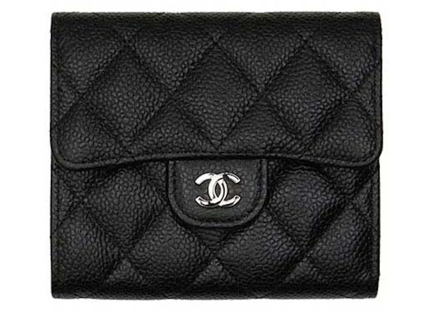 Chanel Classic Small Flap Wallet Black (Ap0231)