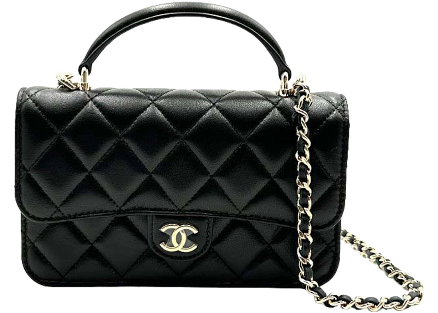 Chanel Clutch/Phone Holder With Chain Black (Ap3226-B06660-94305)