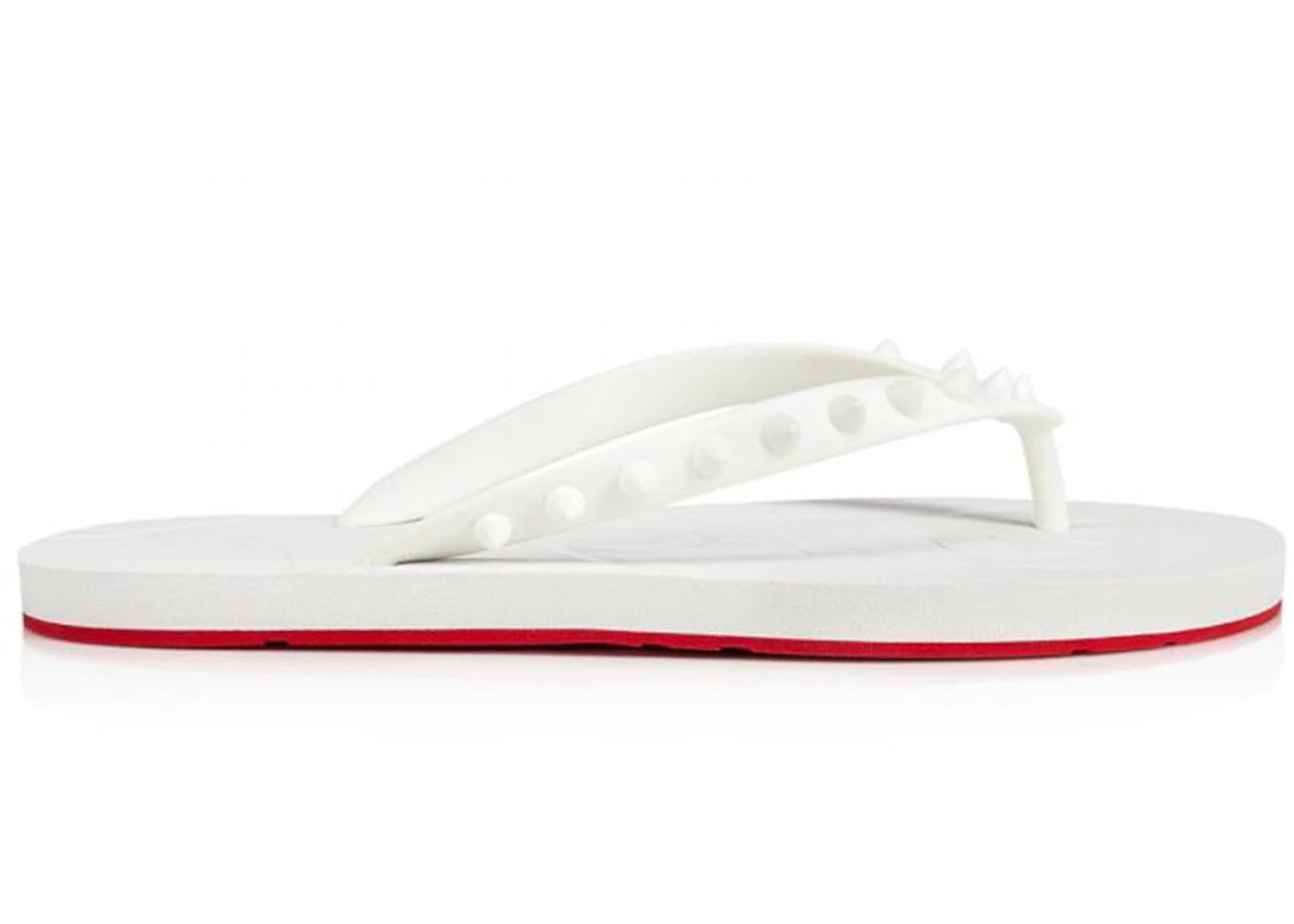 Christian Louboutin Loubi Flip Slide White White (Women'S)