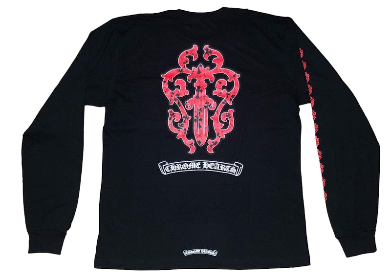 Tシャツ・カットソー Chrome Hearts V89 Dagger L/S T-shirt Chrome Hearts V89 Dagger L/S T-shirt Navy/Yellow Men's