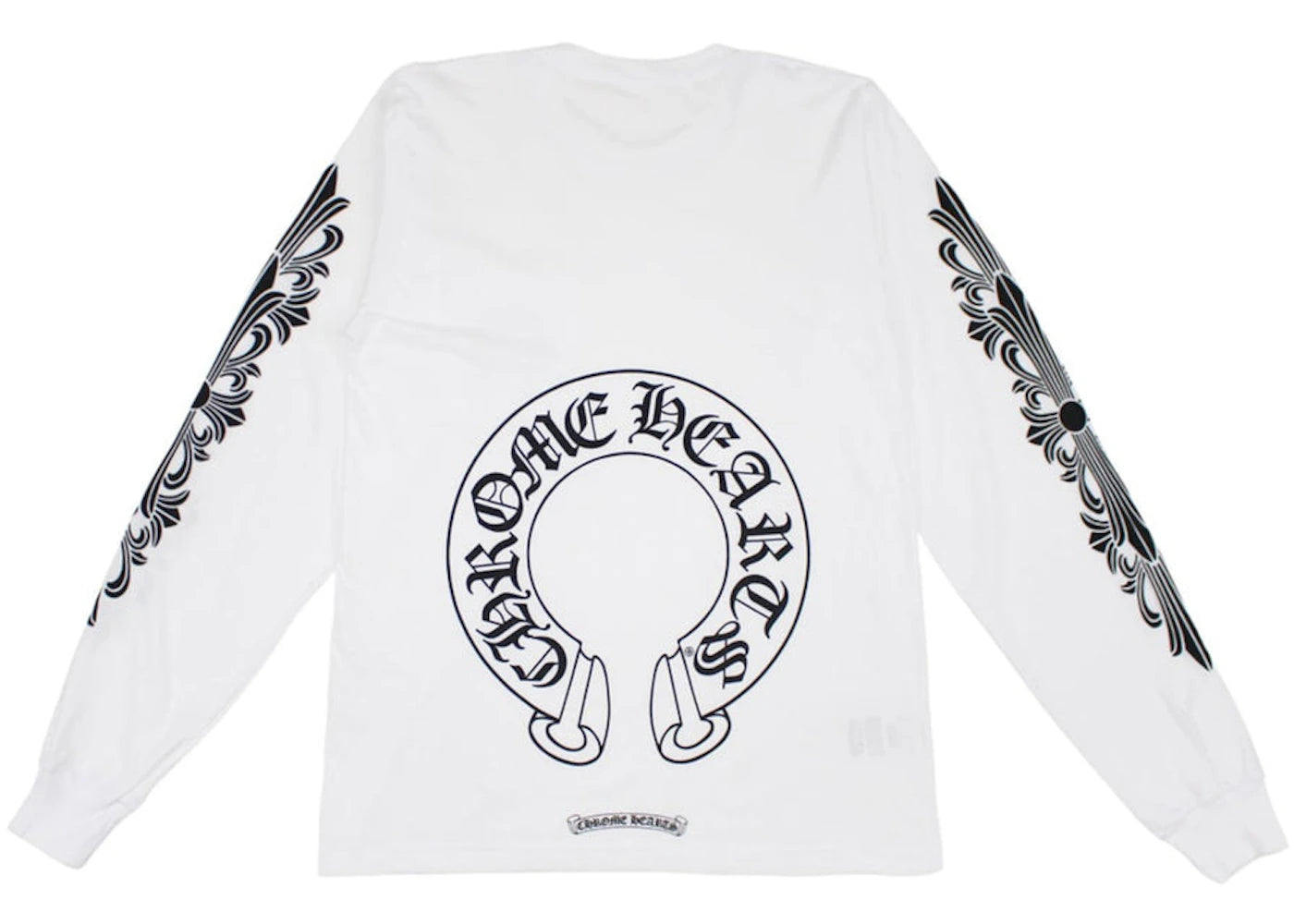 chrome hearts floral horseshoe l/s t-shirt white