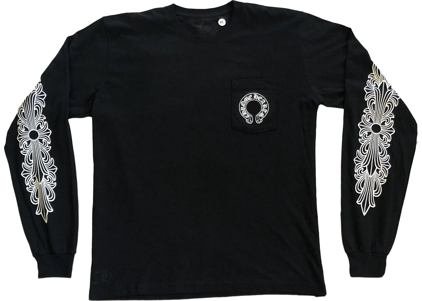 chrome hearts horse shoe l/s t-shirt black