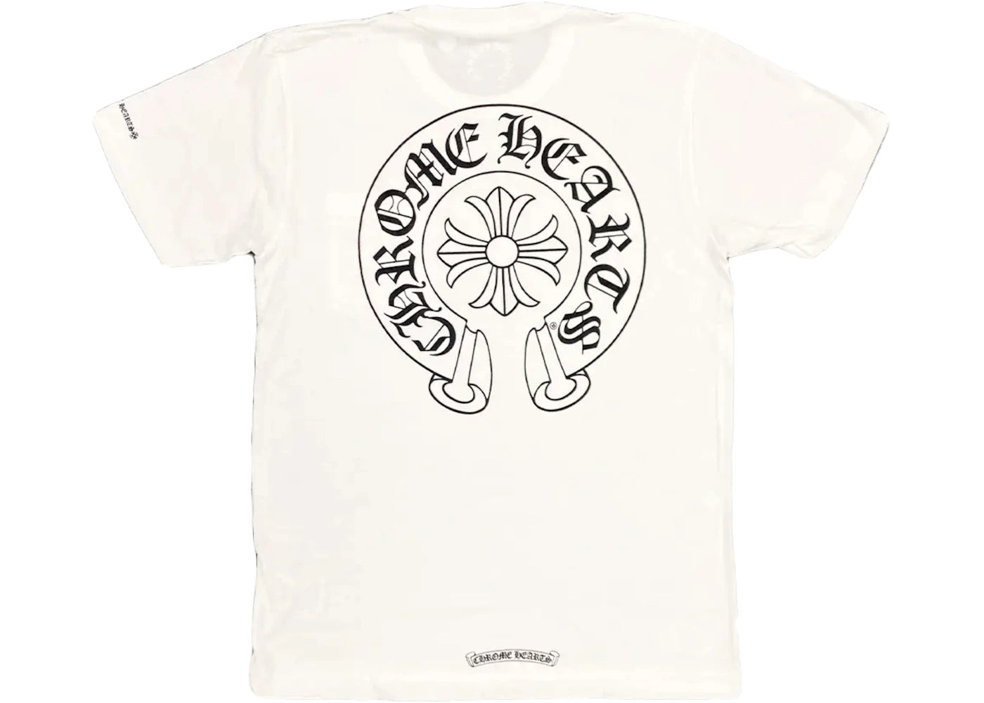 chrome hearts horse shoe logo pocket t-shirt white