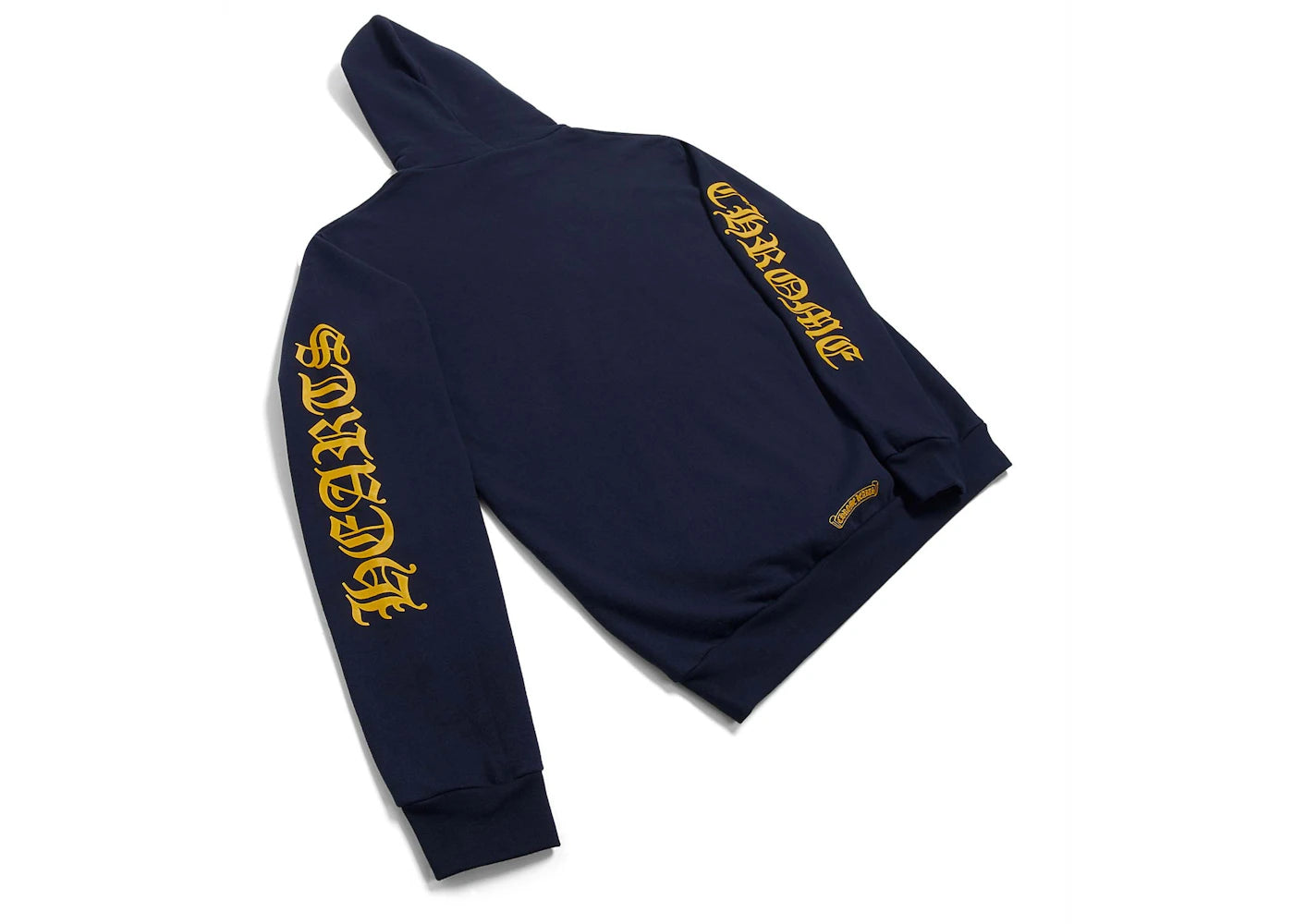 chrome hearts logo hoodie navy