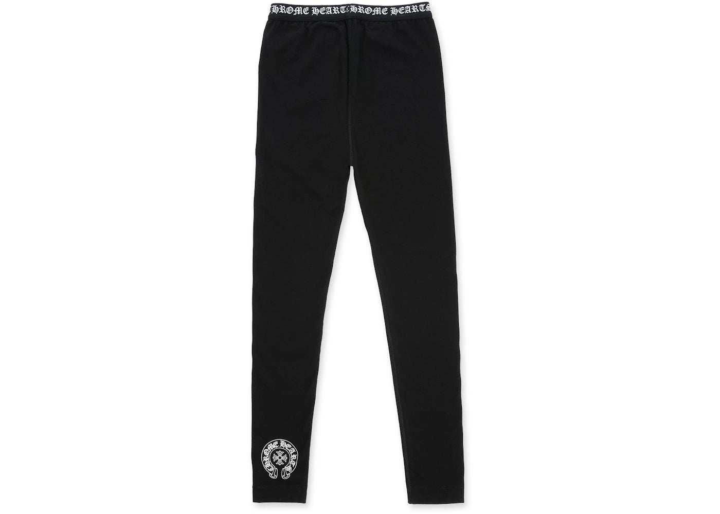 chrome hearts logo leggings black
