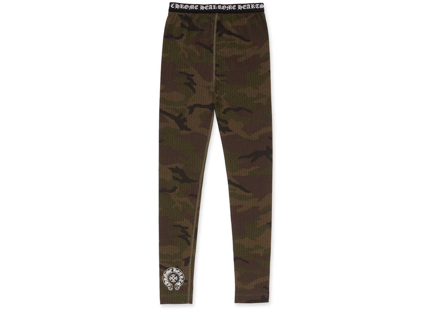 chrome hearts logo leggings camo