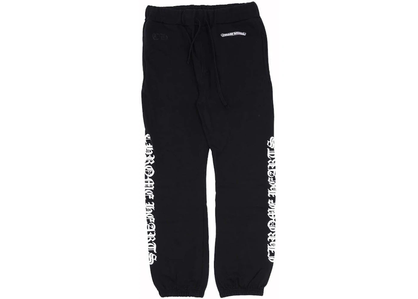 chrome hearts logo sweatpants black
