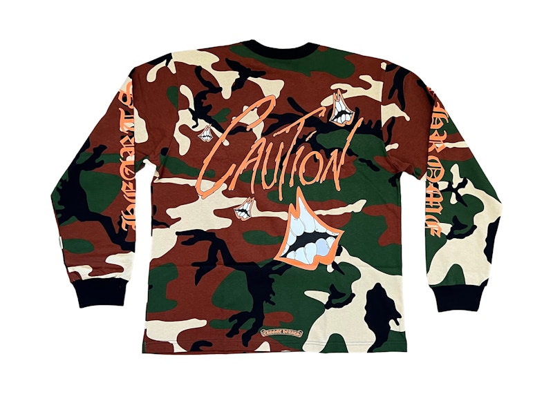 【Chrome Hearts】Matty Boy Caution Thermal L/S T-shirt Chrome Hearts Matty Boy Caution Camouflage Thermal Shirt