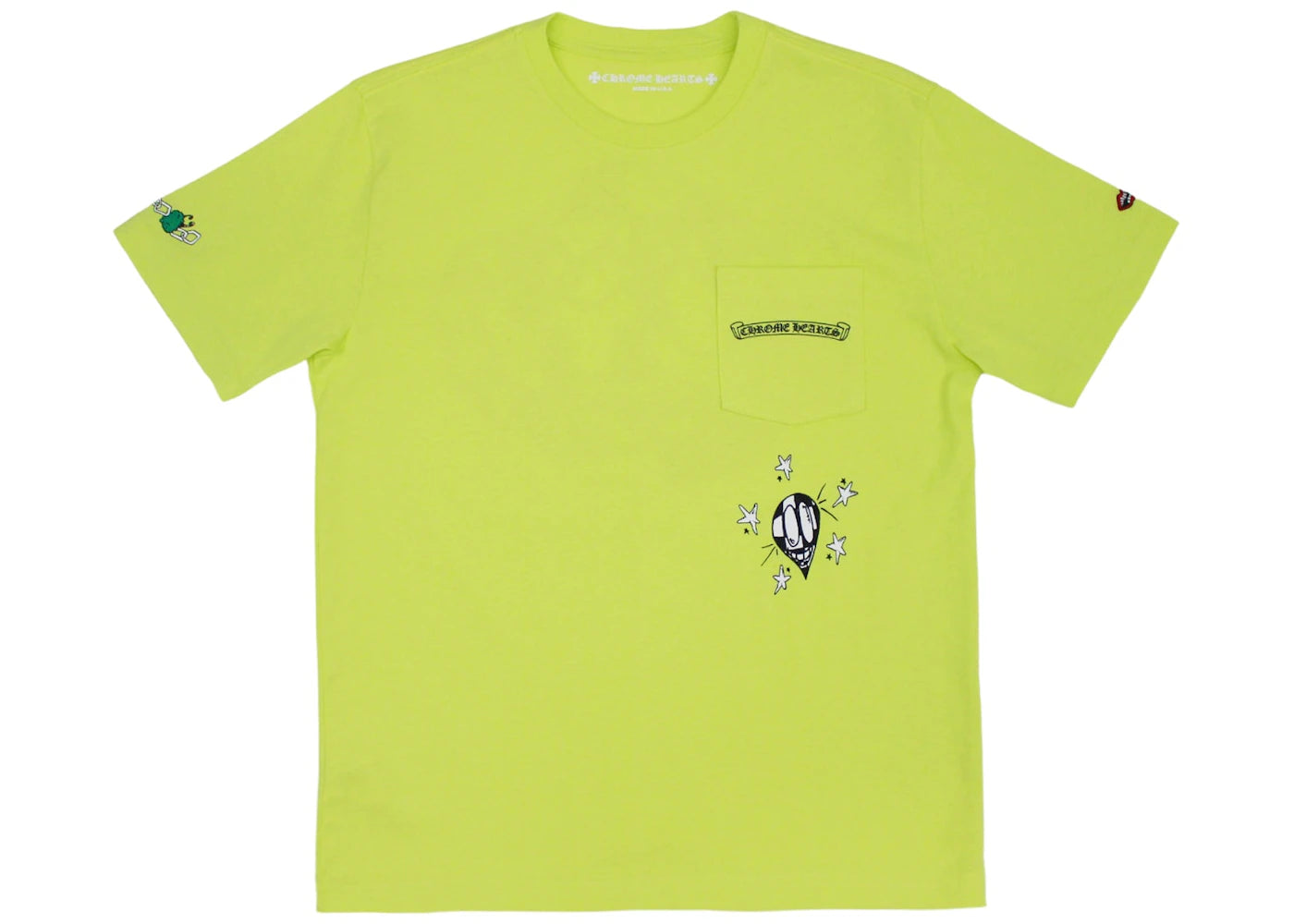 chrome hearts matty boy link t-shirt lime green