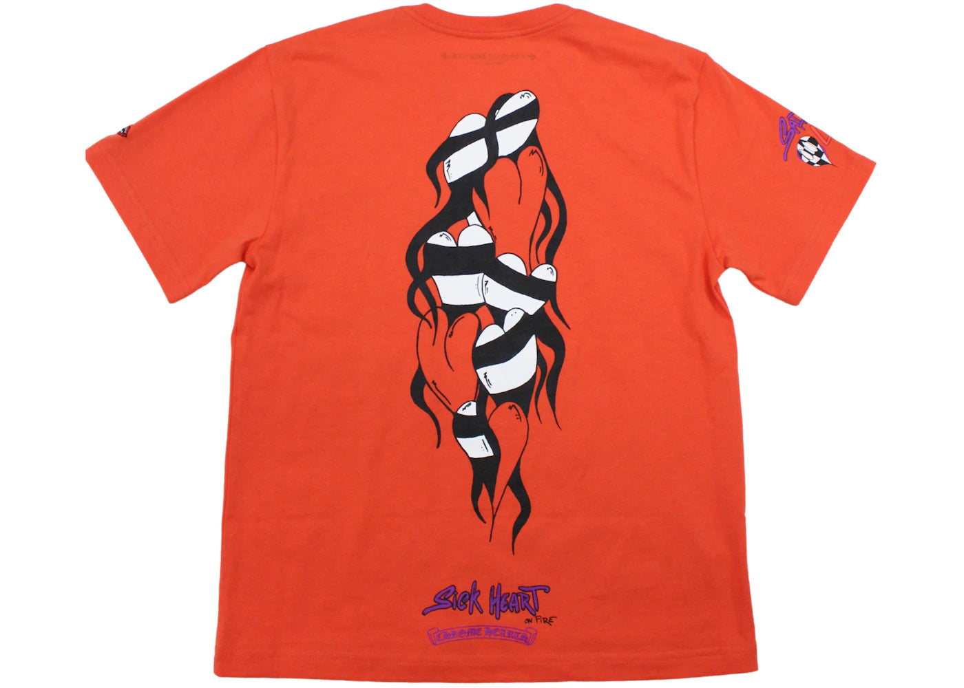 chrome hearts matty boy sadistic lipstick t-shirt red