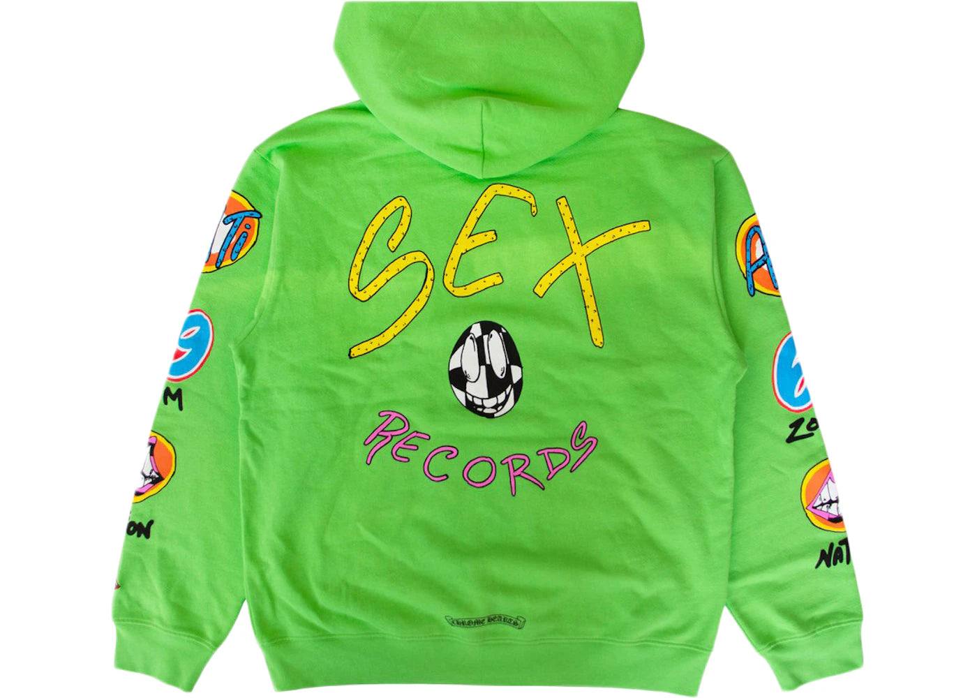 Chromhearts matty boy サイズxl マスタード Chrome Hearts Matty Boy Sex Records Hoodie Citrus – Kicks Machine
