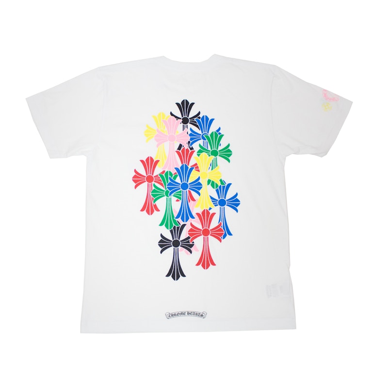 Chrome Hearts Multi Color Cross Cemetery T-Shirt White