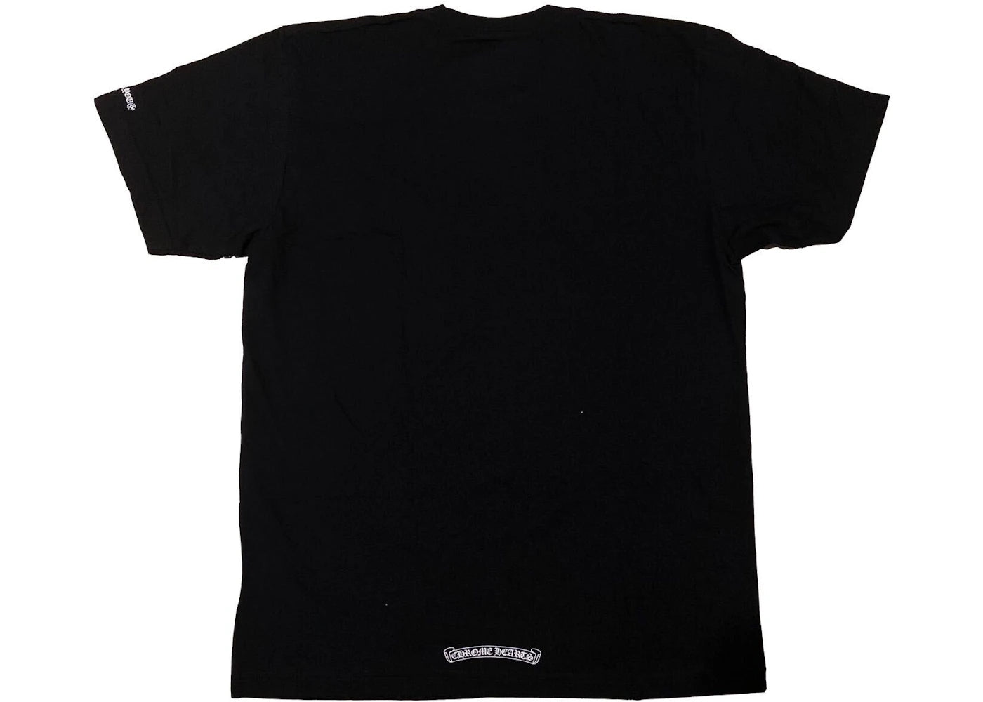 chrome hearts neck logo ("fuck you" sleeve) t-shirt black