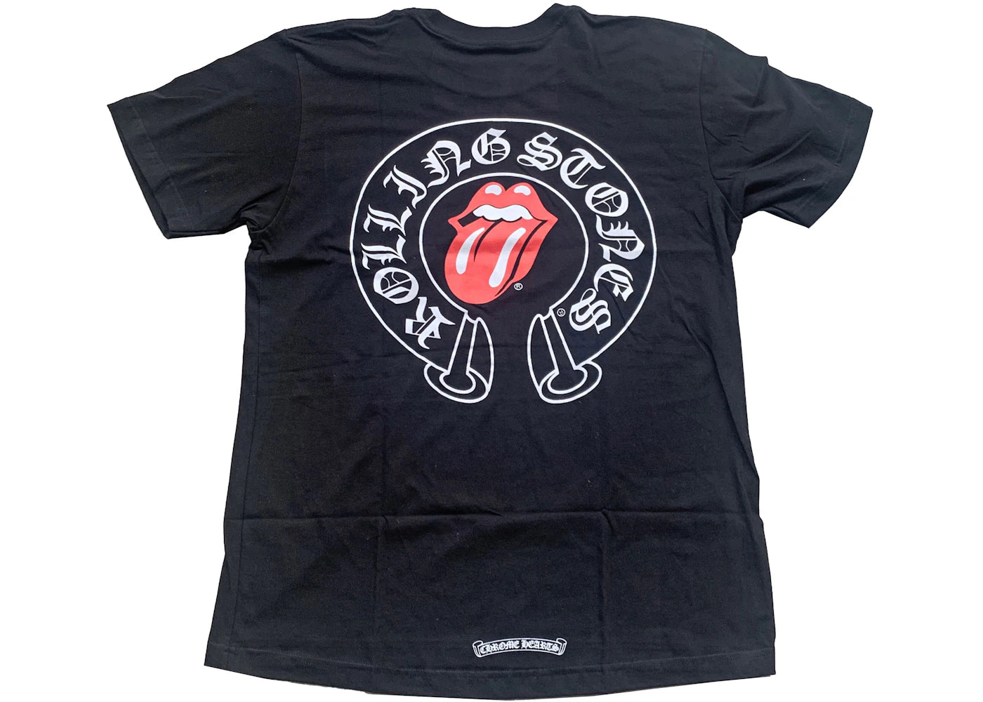CHROME HEARTS Rolling Stones Tシャツ S Chrome Hearts Rolling Stones T-Shirt Black – Kicks Machine