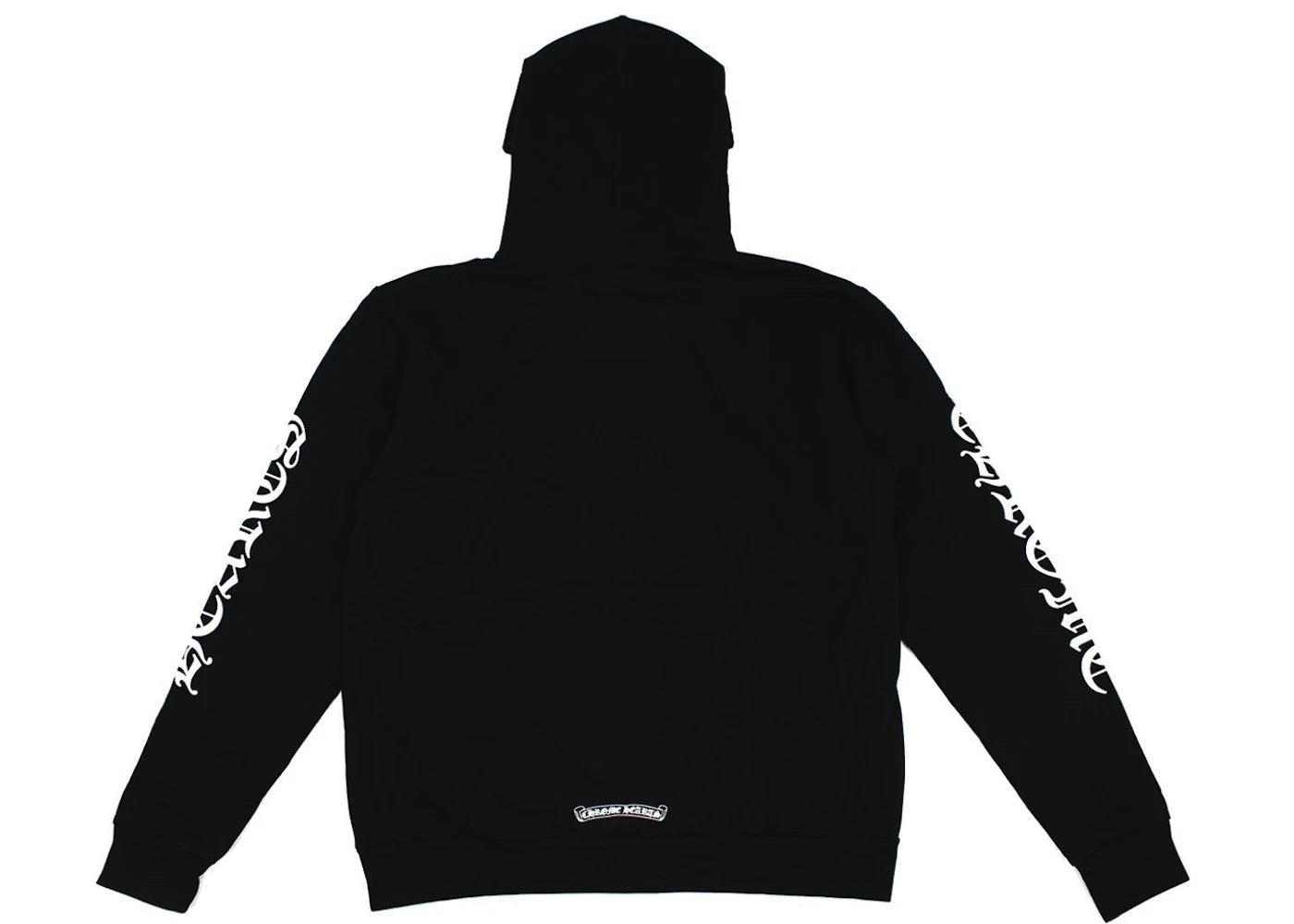 chrome hearts vertical logo hoodie black