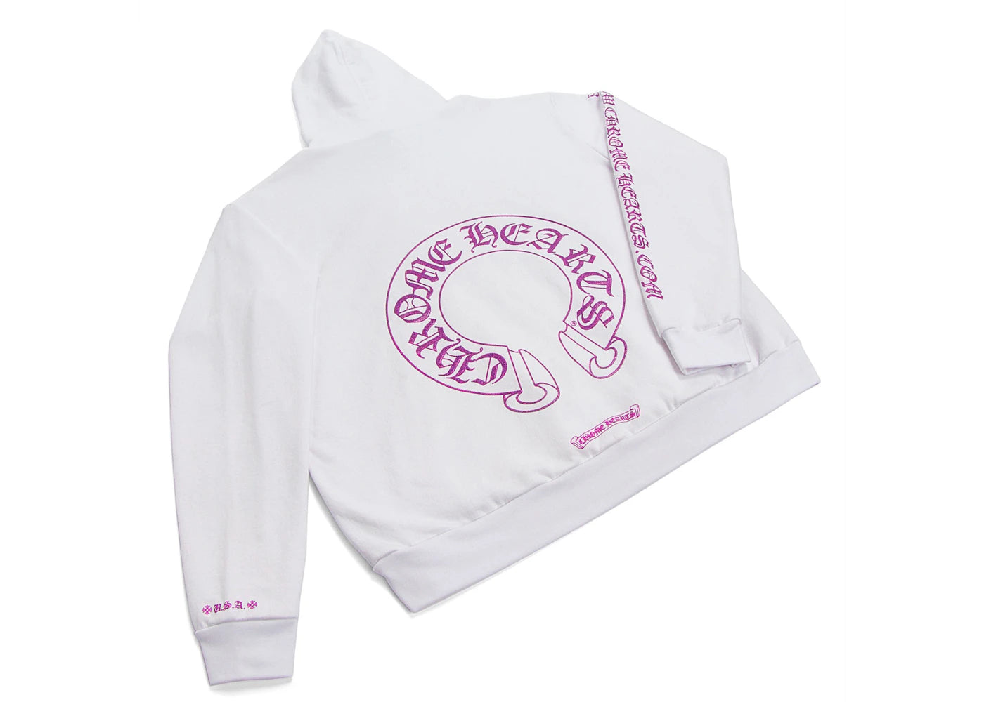 chrome hearts www.chromehearts.com hoodie purple glitter