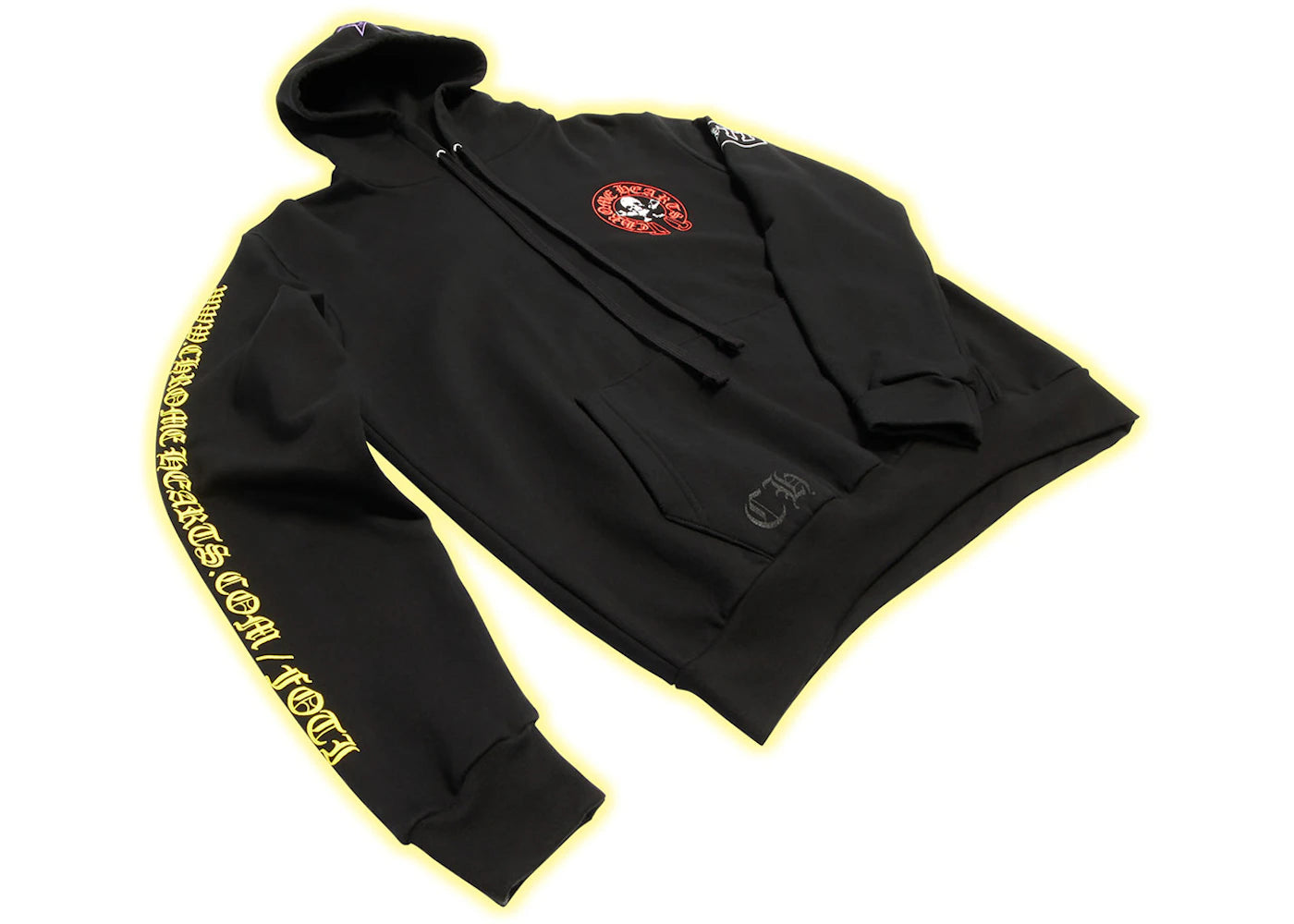 chrome hearts .com foti hoodie black