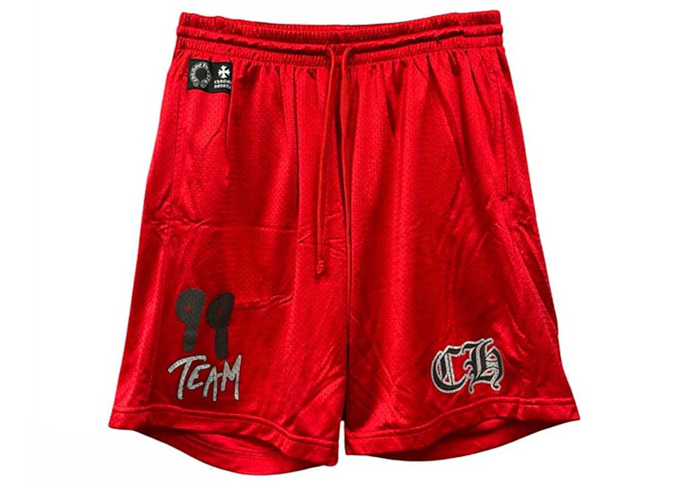 chrome hearts x matty boy "team" mesh warm up jersey pants red