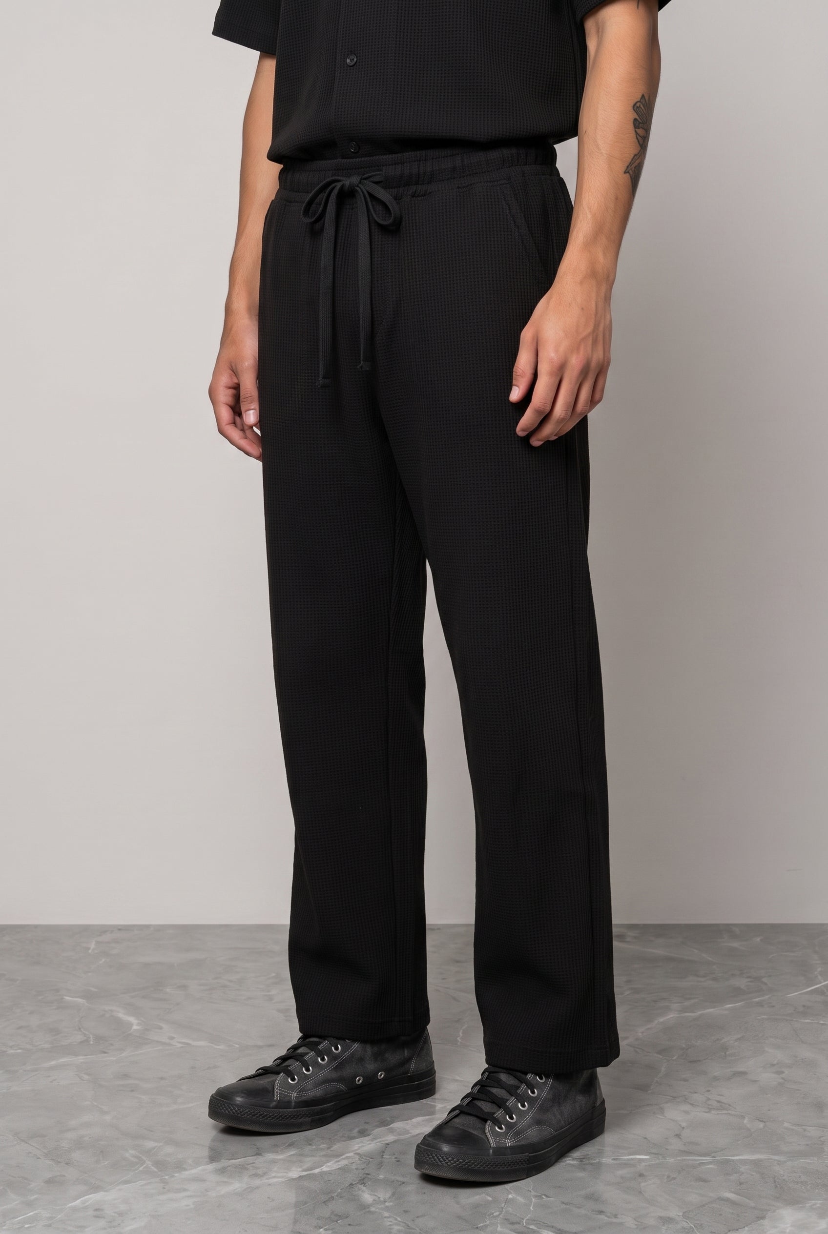 BLACK CO-ORD SET MEN'S PANT