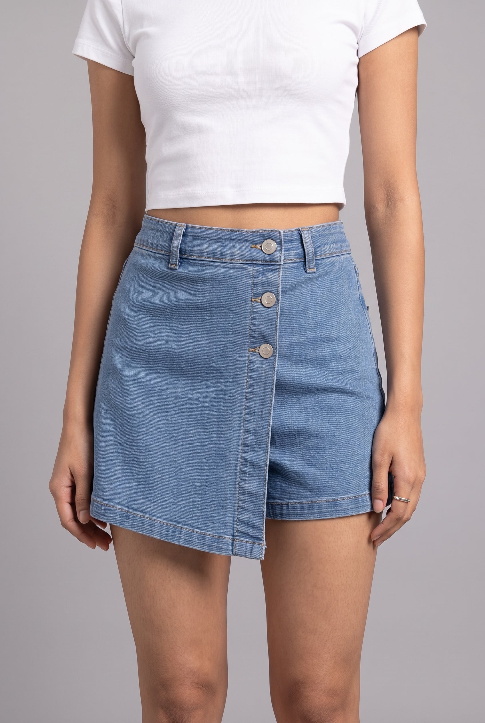 BLUE DENIM WOMEN'S SKORT