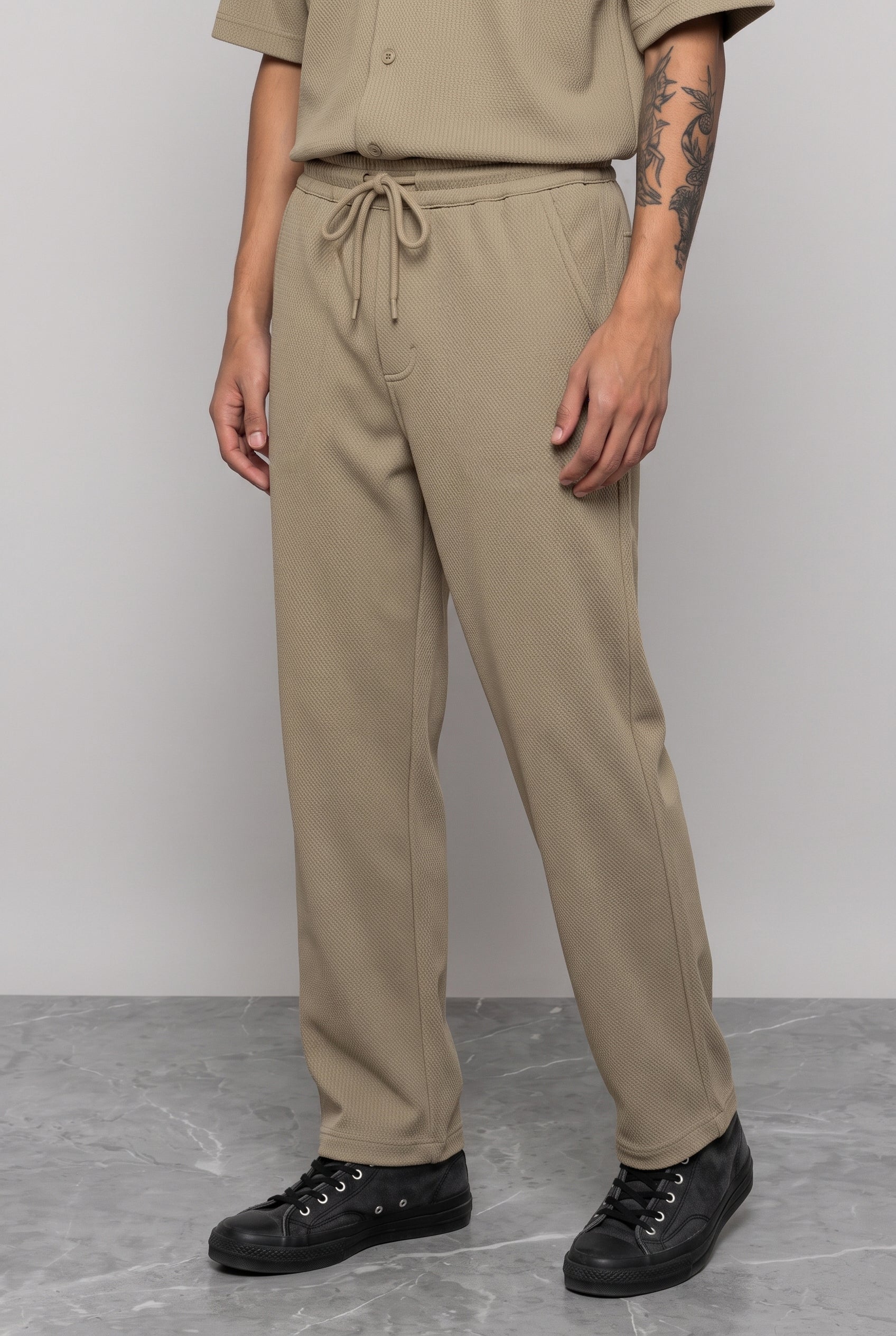 BEIGE CO-ORD SET MEN'S PANT