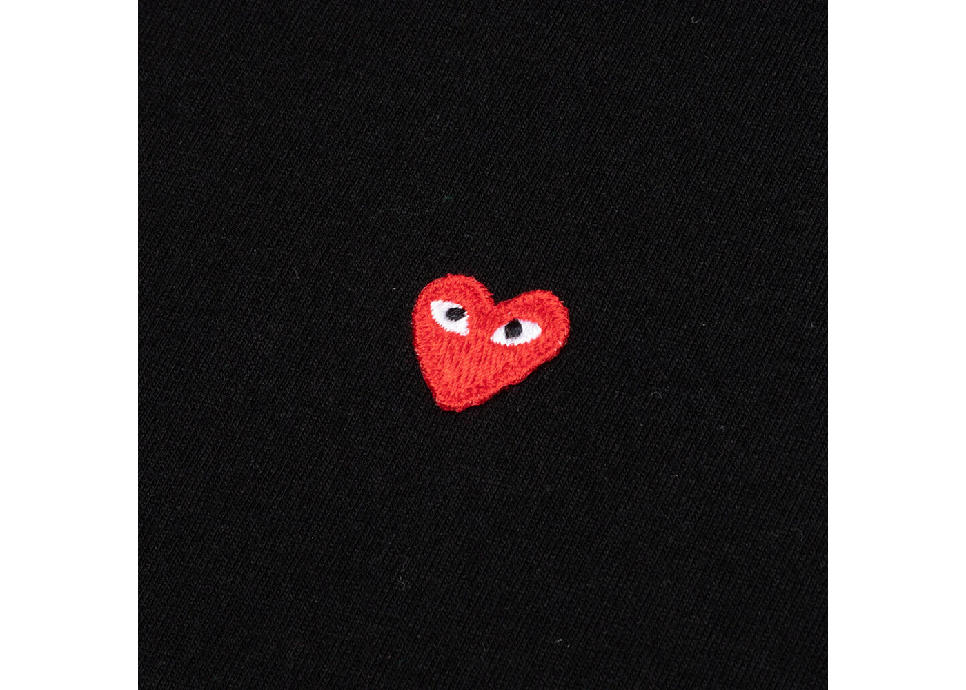 comme des garcons play small red heart t-shirt black