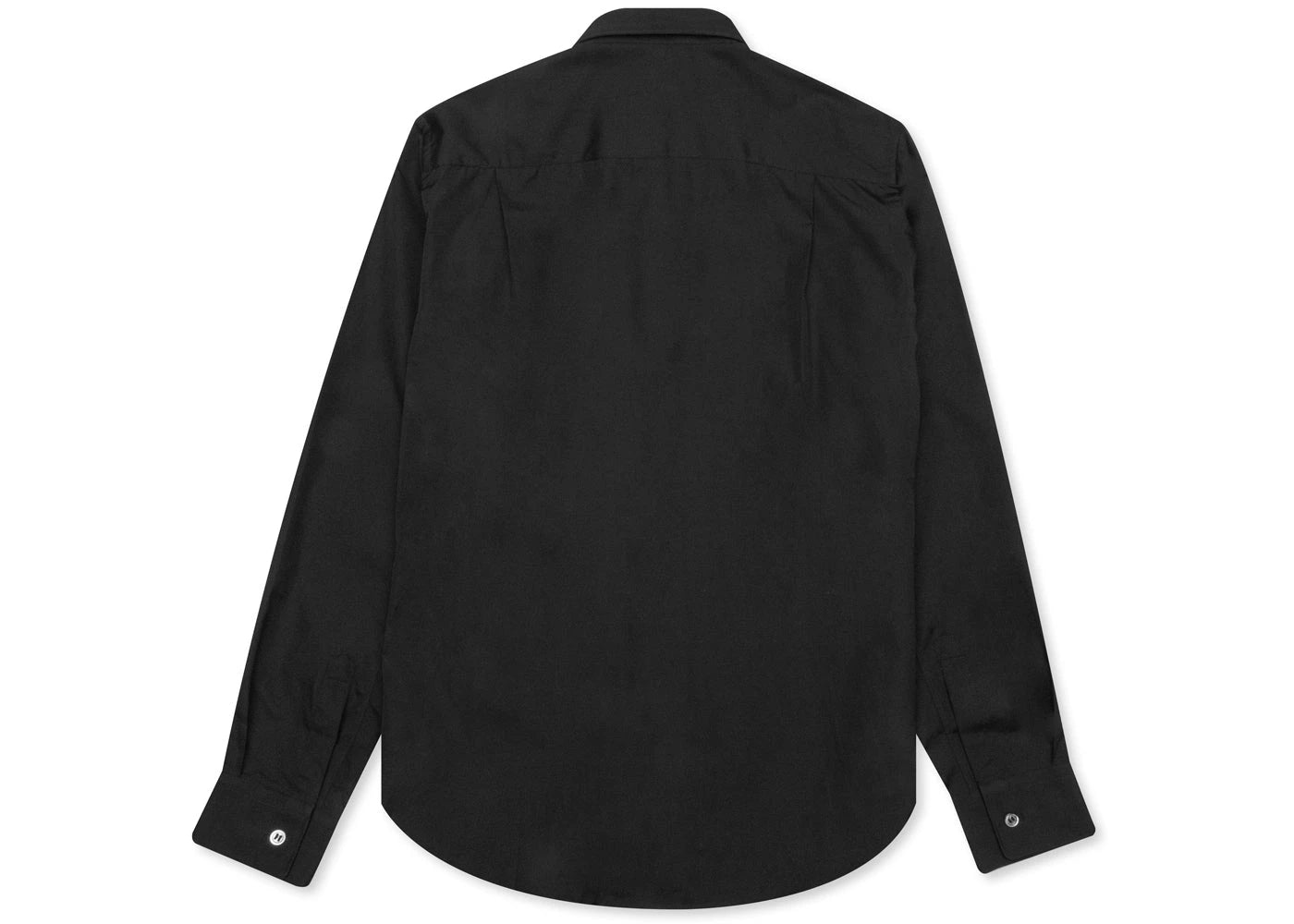 comme des garcons play women's black emblem button up shirt black