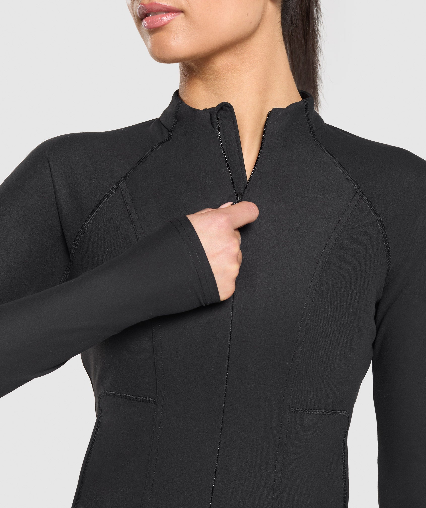 Women's Gymshark Conditioning Full Zip Jacket Black