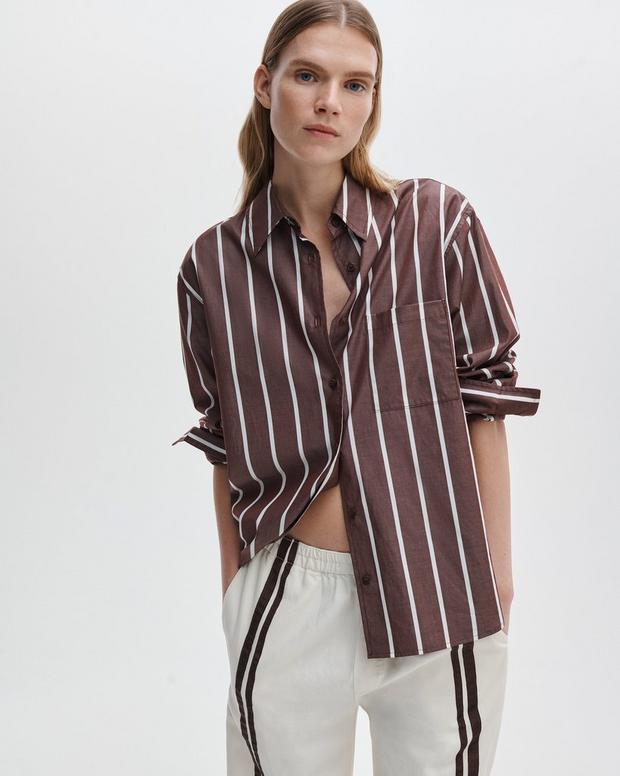 Rag & Bone Connie Striped Poplin Shirt