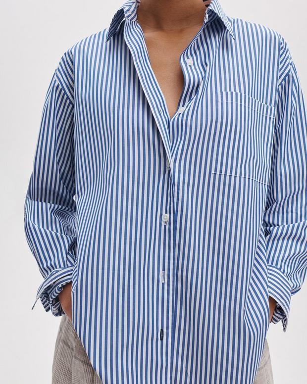 Rag & Bone Connie Striped Poplin Shirt
