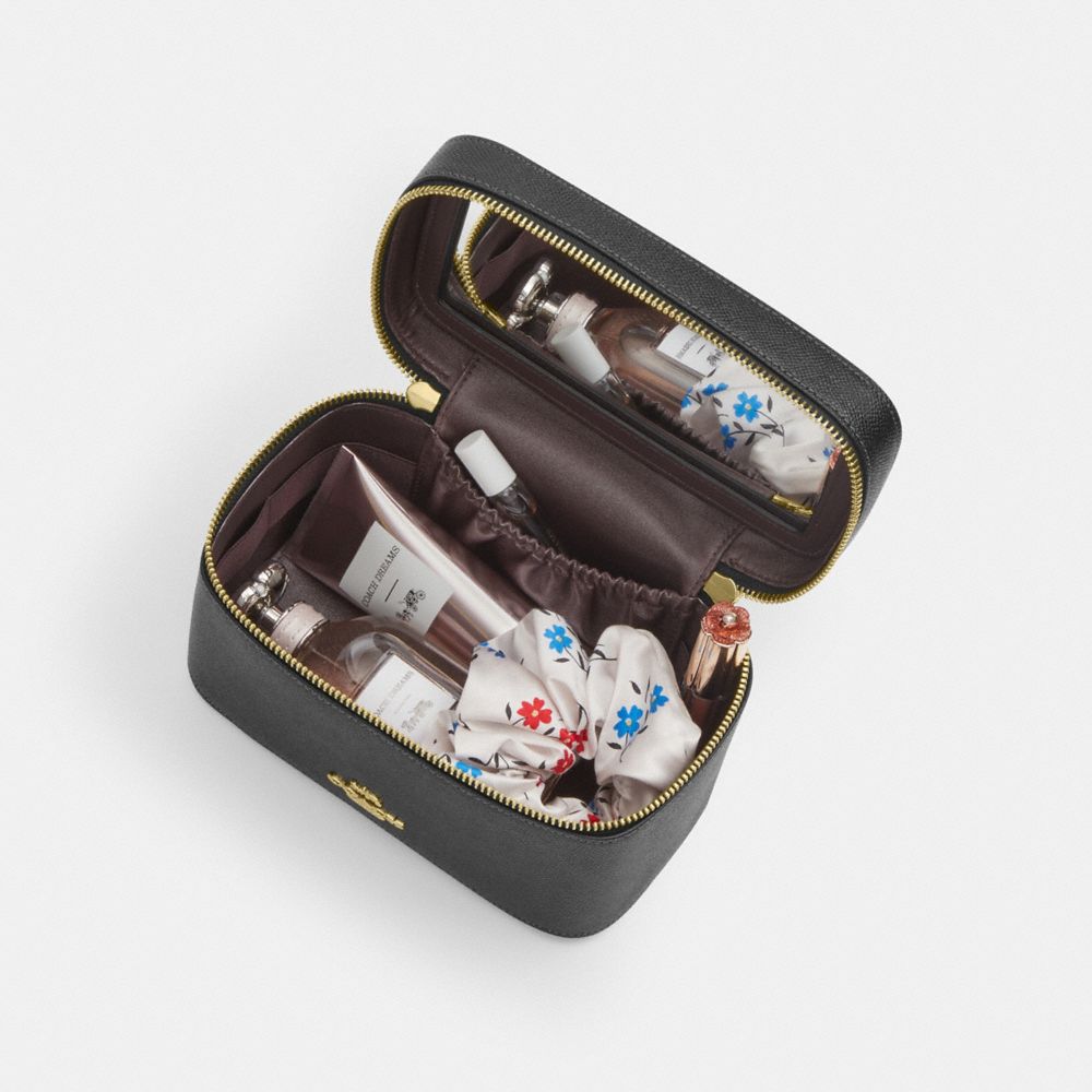 Coach Cosmetic Case Gold Black