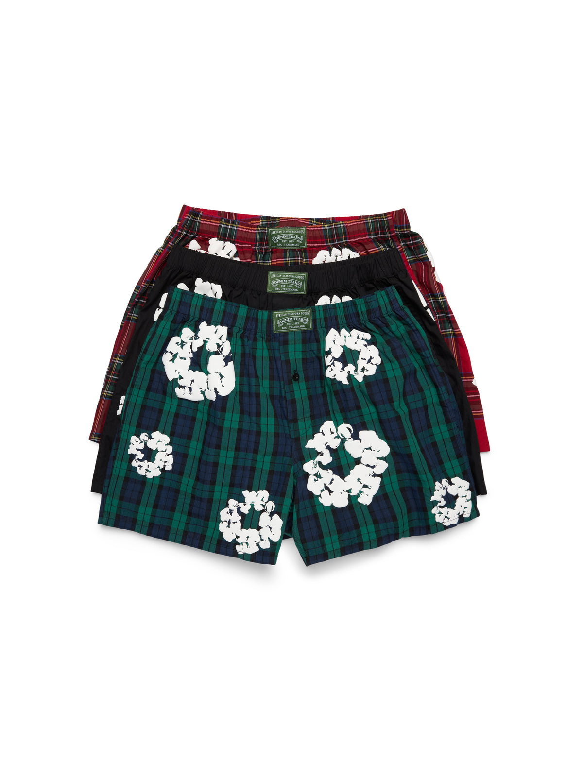 Denim Tears Cotton Wreath Boxer Short 3-Pack Multi
