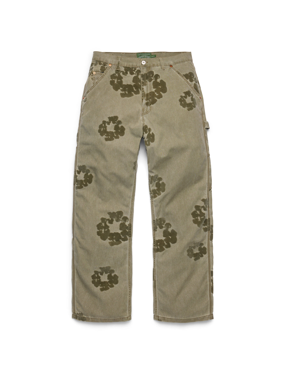 Denim Tears Cotton Wreath Flocked Carpenter Pant